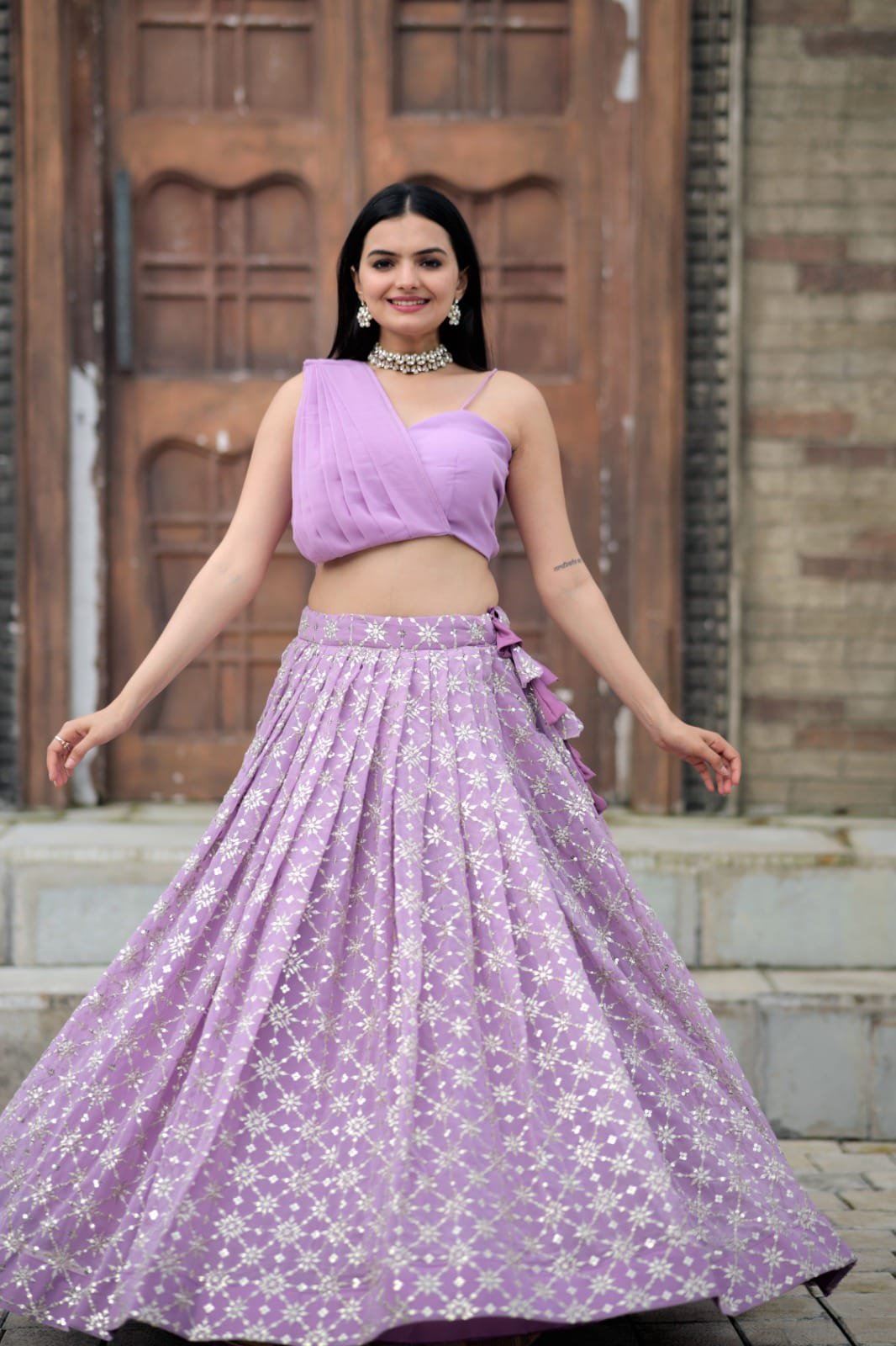 From angrakha style to crop top: Unique choli styles to complete your  lehenga outfit | Times of India