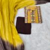 Premium Yellow Cotton Suit Set with Chikan Embroidery Work