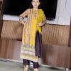 Premium Yellow Cotton Suit Set with Chikan Embroidery Work