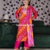 Pink and Orange Festive Cotton Suit – Fashionkey Official
