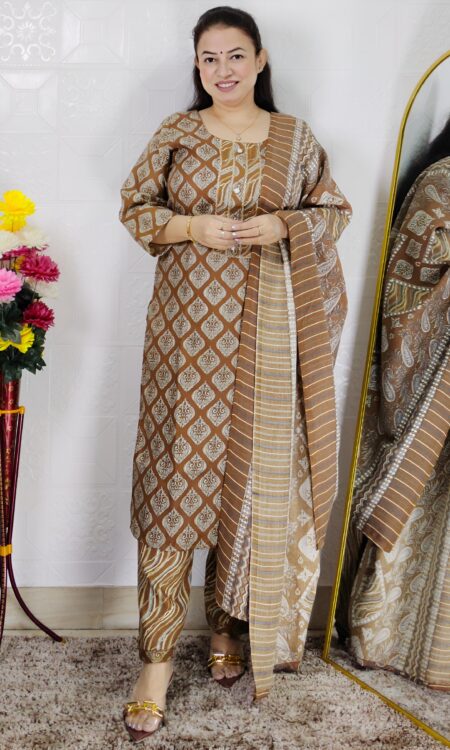 premium pashmina kurta pant dupatta set for women