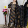 Elegant pashmina printed suit set for women with dupatta winter ethnic wear geometric design