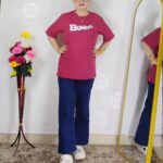 Women printed lycra casual t-shirt with graphic design