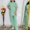 Women printed night suit set in premium hosiery cotton with cute pattern design