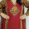 Maroon Premium Dabu Cotton Suit Set for Women